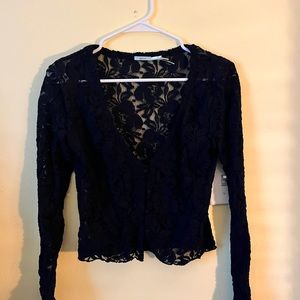Lace top black